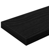 Boekenplank Bord 4 pcs Zwart 100 x 10 x 1,5 cm Bewerkt hout 9