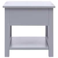 Bijzettafel 40x40x40 cm paulowniahout grijs 3