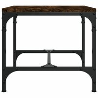 Bijzettafels 2 st 40x40x35 cm bewerkt hout gerookt eiken 7