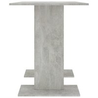 Eettafel 110x60x75 cm bewerkt hout betongrijs 4
