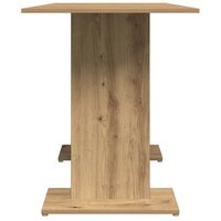 Eettafel 110x60x75 cm bewerkt hout artisanaal eikenkleurig 7