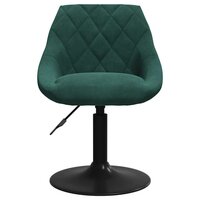 Eetkamerstoel fluweel donkergroen 4