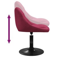 Eetkamerstoel fluweel wijnrood 6