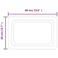 Badkamerspiegel LED 60x40 cm 5