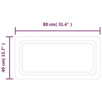 Badkamerspiegel LED 80x40 cm 5