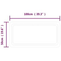 Badkamerspiegel LED 100x50 cm 5