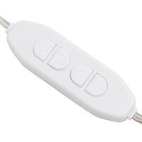 Spiegel met LED-verlichting boog 90x45 cm glas 12