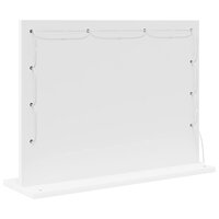 Make-up spiegel Wit 60 x 45 x 18 cm Glas en Hout met Kunststof 6