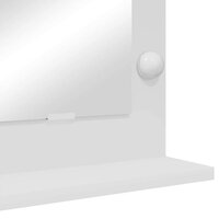 Make-up spiegel Wit 80 x 45 x 18 cm Glas en Hout met Kunststof 7