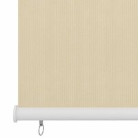 Rolgordijn voor buiten 60x230 cm HDPE cr&egrave;mekleurig 4