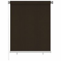 Rolgordijn voor buiten 120x140 cm bruin 2