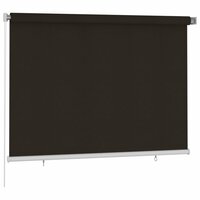 Rolgordijn voor buiten 200x140 cm HDPE bruin 2