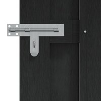 Tuinpoort 100 x 112 cm WPC en Aluminium Zwart 2