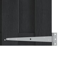 Tuinpoort 100 x 112 cm WPC en Aluminium Zwart 3