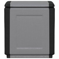 Tuinbox 130 L 54x53x57 cm donkergrijs en zwart 2