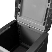 Tuinbox 130 L 54x53x57 cm donkergrijs en zwart 6