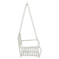 Schommelbank Staal 71,5 x 59 x 55 cm Antiek wit 4