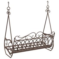 Schommelbank Staal 112 x 60 x 126,5 cm Antiek Bruin 5