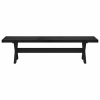 Eetbank NOAIN 180 x 41 x 45 cm Massief grenenhout Zwart 3