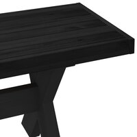 Eetbank NOAIN 180 x 41 x 45 cm Massief grenenhout Zwart 7