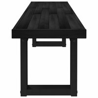 Eetbank NOAIN 180 x 41 x 45 cm Massief grenenhout Zwart 4