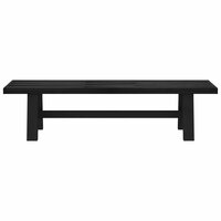 Eetbank NOAIN 160 x 41 x 45 cm Massief grenenhout Zwart 3