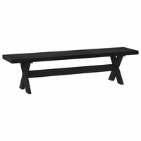 Eetbank NOAIN 160 x 41 x 45 cm Massief grenenhout Zwart 5
