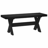 Eetbank NOAIN 120 x 41 x 45 cm Massief grenenhout Zwart 5