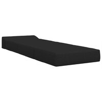 Vouwbare Bankbed Zwart 200 x 70 x 10 cm Stof 3