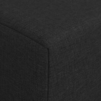 Vouwbare Bankbed Zwart 200 x 70 x 10 cm Stof 7