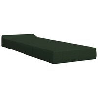 Vouwbare Bankbed Donkergroen 200 x 70 x 10 cm Stof 3