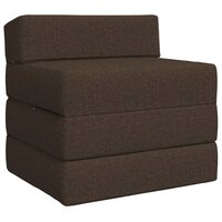 Vouwbare Bankbed Taupe 200 x 70 x 10 cm Stof 2