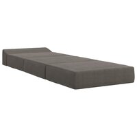 Vouwbare Bankbed Lichtgrijs 200 x 70 x 10 cm Katoen Stof 3