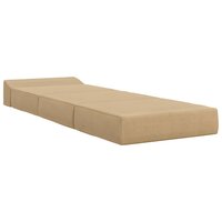 Vouwbare Bankbed Lichtgroen Grijs 200 x 70 x 10 cm Katoen Stof 3