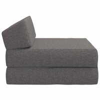 Vouwbare Bankbed Lichtgrijs 60 x 70 x 41 cm Stof 4
