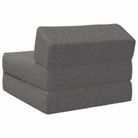 Vouwbare Bankbed Lichtgrijs 60 x 70 x 41 cm Stof 5