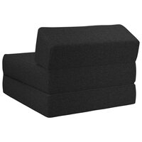 Vouwbare Bankbed Zwart 60 x 70 x 41 cm Stof 5