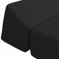 Vouwbare Bankbed Zwart 60 x 70 x 41 cm Stof 6