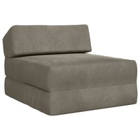 Vouwbare Bankbed Lichtgrijs 60 x 70 x 41 cm Stof 2