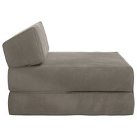 Vouwbare Bankbed Lichtgrijs 60 x 70 x 41 cm Stof 4
