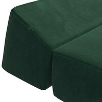 Vouwbare Bankbed Donkergroen 60 x 70 x 41 cm Stof 6