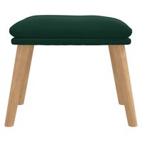 Voetenbank 45x29,5x35 cm fluweel donkergroen 3