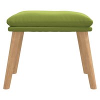 Voetenbank 45x29,5x35 cm fluweel lichtgroen 3