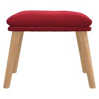 Voetenbank 45x29,5x35 cm fluweel wijnrood 3