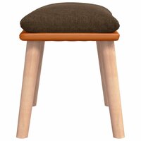 Voetenbank 45x29,5x35 cm stof en kunstleer bruin 4