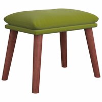 Voetenbank 45x29,5x35 cm fluweel lichtgroen 2