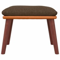 Voetenbank 45x29,5x35 cm stof en kunstleer bruin 3