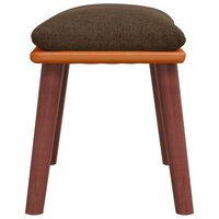 Voetenbank 45x29,5x35 cm stof en kunstleer bruin 4