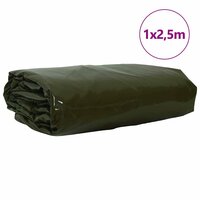 Zeil 650g / m&sup2; Olijf Groen 1 x 2,5 m Canvas met PVC-coating 2