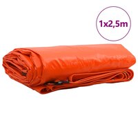 Zeil 650g / m&sup2; Oranje 1 x 2,5 m Canvas met PVC-coating 3